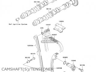 CAMSHAFT(S)/TENSIONER - ZX1200B3 ZX12R 2004 USA CALIFORNIA CANADA