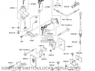 IGNITION SWITCH/LOCKS/REFLECTORS - ZX1200B3 ZX12R 2004 USA CALIFORNIA CANADA