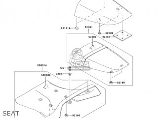 SEAT - ZX1200B3 ZX12R 2004 USA CALIFORNIA CANADA
