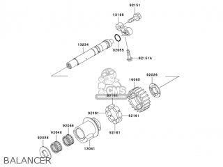 BALANCER - ZX1200B3 ZX12R 2004 USA CALIFORNIA CANADA
