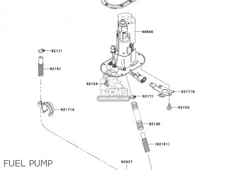 FUEL PUMP - ZX1200B3 ZX12R 2004 USA CALIFORNIA CANADA