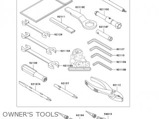 OWNER'S TOOLS - ZX1200B3 ZX12R 2004 USA CALIFORNIA CANADA