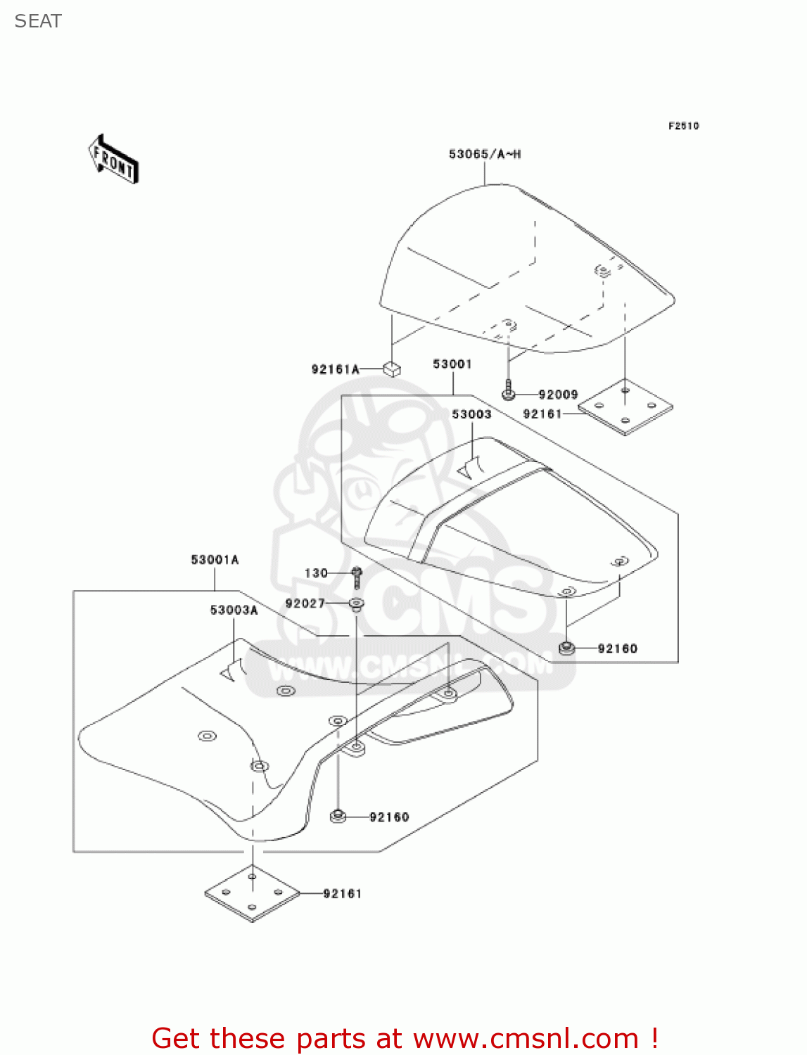 SEAT ZX1200B4 ZX12R 2005 USA CALIFORNIA CANADA