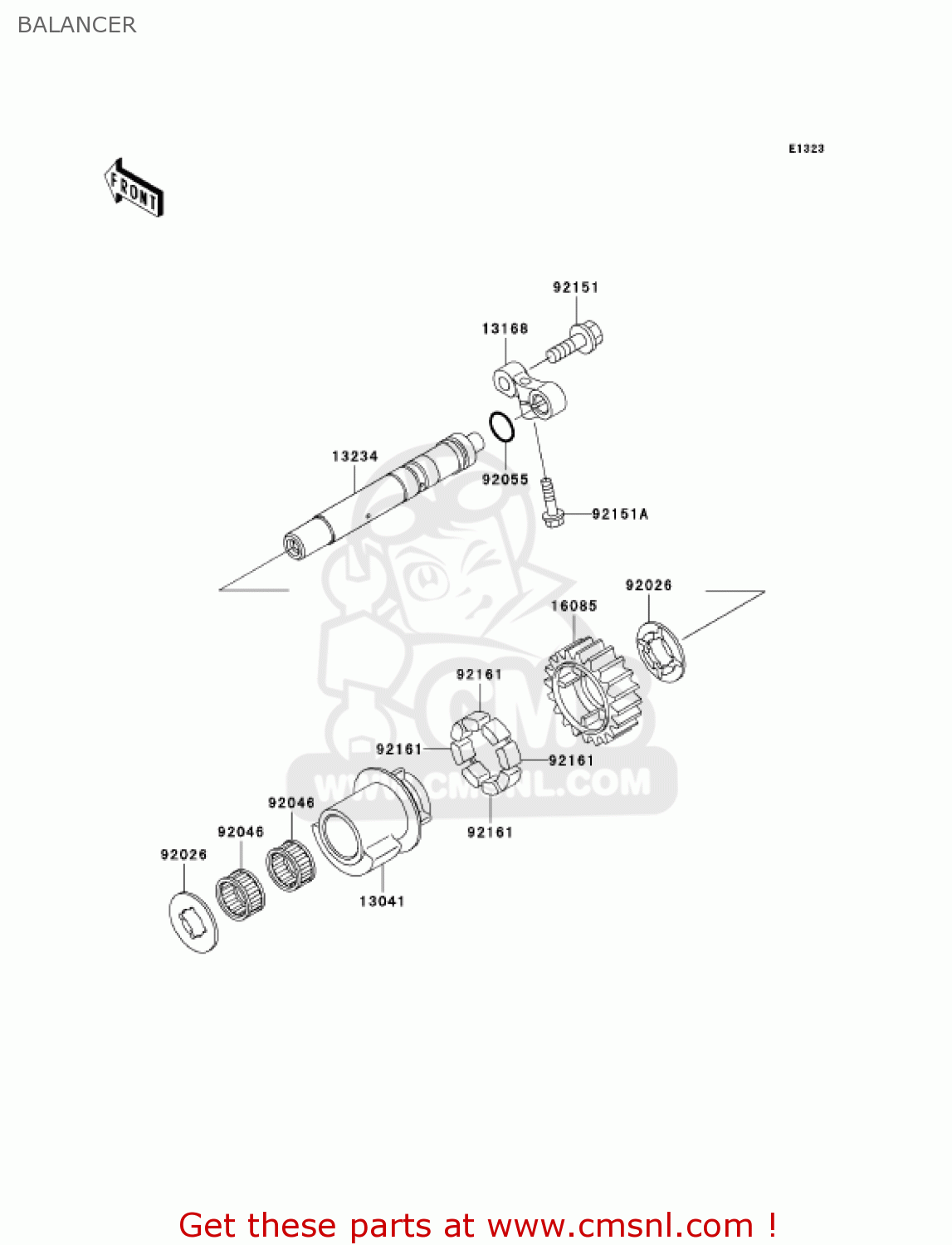 BALANCER ZX1200B4 ZX12R 2005 USA CALIFORNIA CANADA