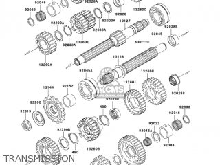 TRANSMISSION - ZX1200B4 ZX12R 2005 USA CALIFORNIA CANADA