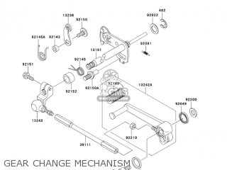 GEAR CHANGE MECHANISM - ZX1200B4 ZX12R 2005 USA CALIFORNIA CANADA