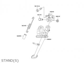 STAND(S) - ZX1200B4 ZX12R 2005 USA CALIFORNIA CANADA