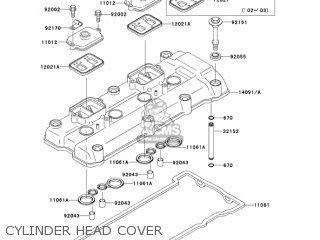 CYLINDER HEAD COVER - ZX1200B4 ZX12R 2005 USA CALIFORNIA CANADA