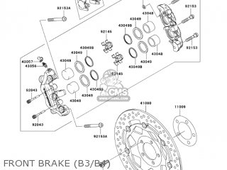 FRONT BRAKE (B3/B4) - ZX1200B4 ZX12R 2005 USA CALIFORNIA CANADA