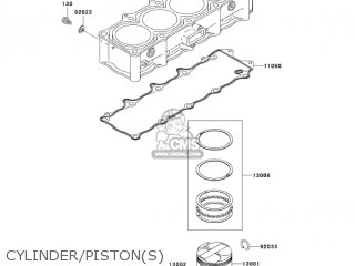 CYLINDER/PISTON(S) - ZX1200B4 ZX12R 2005 USA CALIFORNIA CANADA