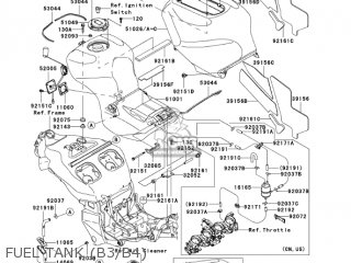 FUEL TANK (B3/B4) - ZX1200B4 ZX12R 2005 USA CALIFORNIA CANADA