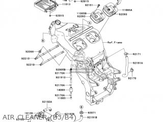 AIR CLEANER (B3/B4) - ZX1200B4 ZX12R 2005 USA CALIFORNIA CANADA