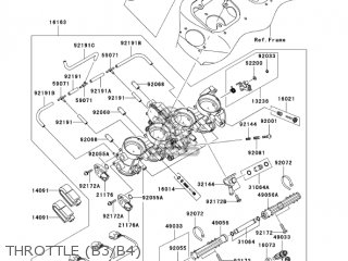 THROTTLE (B3/B4) - ZX1200B4 ZX12R 2005 USA CALIFORNIA CANADA
