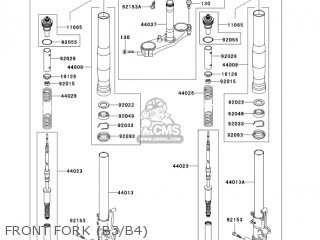FRONT FORK (B3/B4) - ZX1200B4 ZX12R 2005 USA CALIFORNIA CANADA
