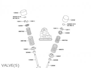 VALVE(S) - ZX1200B4 ZX12R 2005 USA CALIFORNIA CANADA