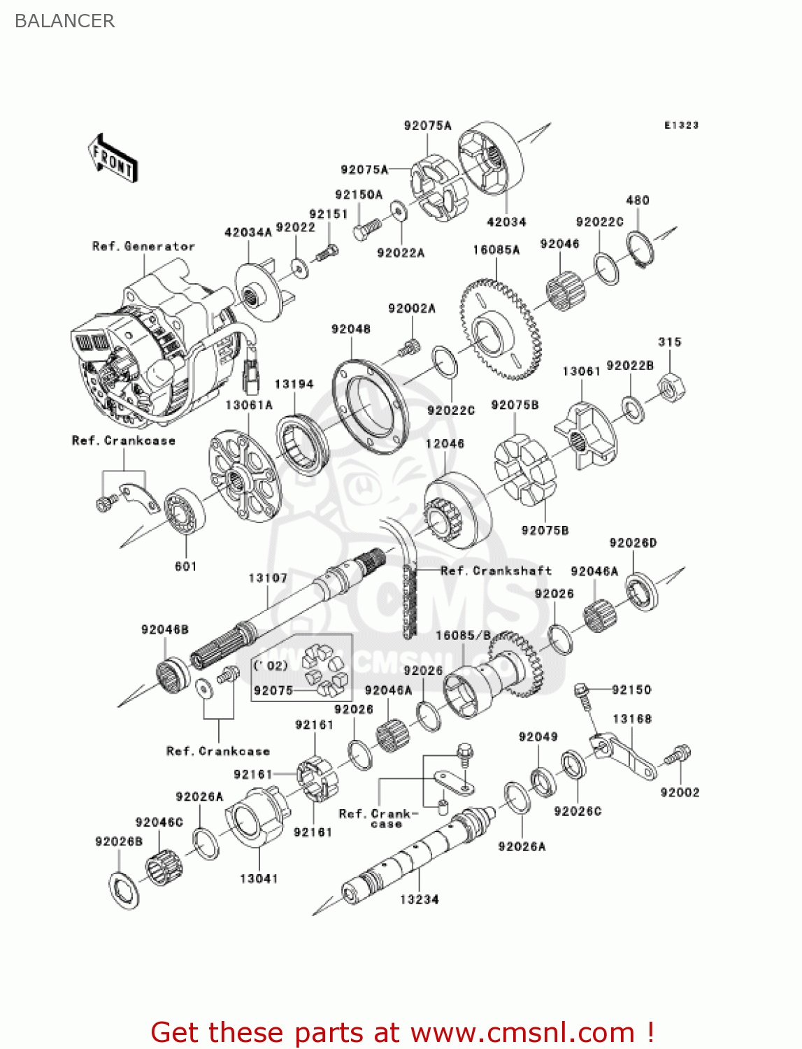 BALANCER ZX1200C1 ZZR1200 2002 USA CALIFORNIA CANADA