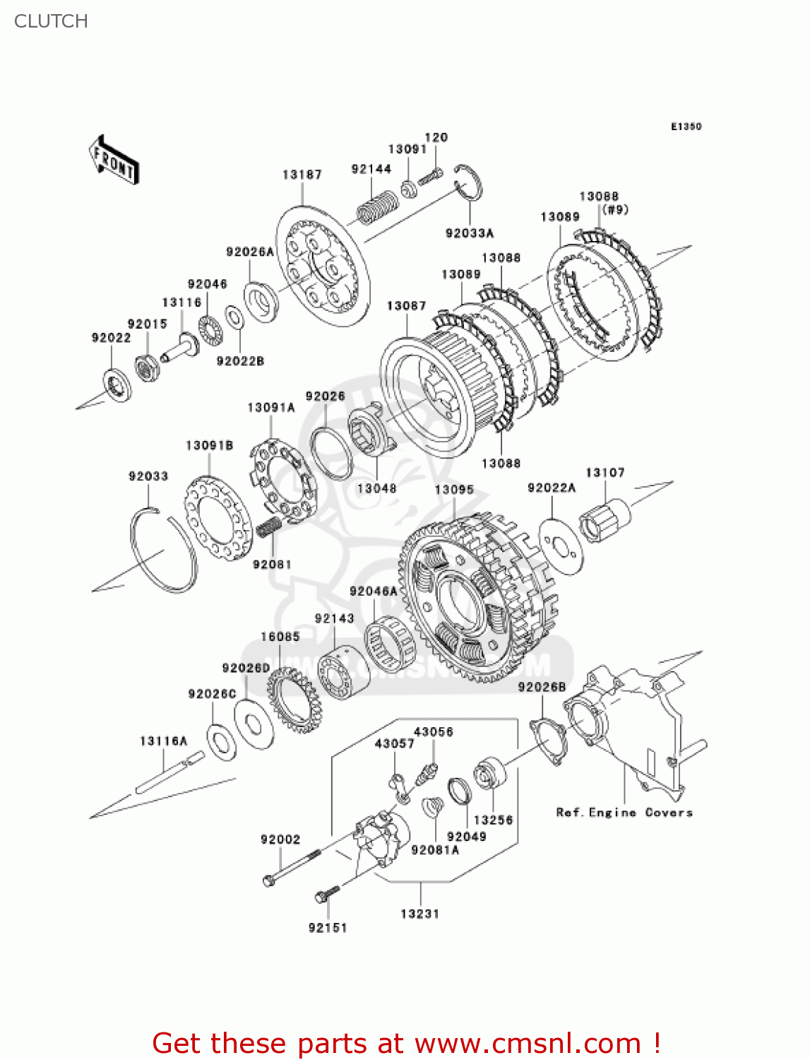 CLUTCH ZX1200C1 ZZR1200 2002 USA CALIFORNIA CANADA