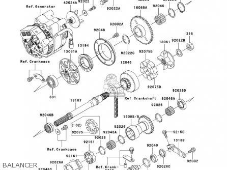 BALANCER - ZX1200C1 ZZR1200 2002 USA CALIFORNIA CANADA