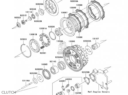 CLUTCH - ZX1200C1 ZZR1200 2002 USA CALIFORNIA CANADA