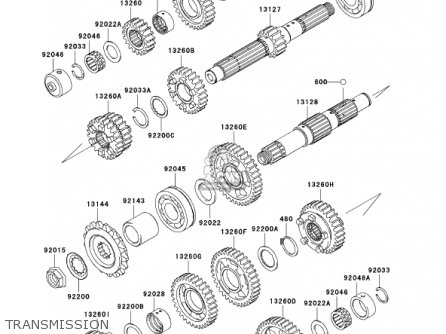 TRANSMISSION - ZX1200C1 ZZR1200 2002 USA CALIFORNIA CANADA