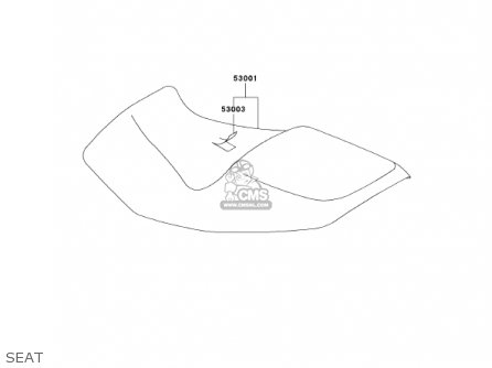 SEAT - ZX1200C1 ZZR1200 2002 USA CALIFORNIA CANADA