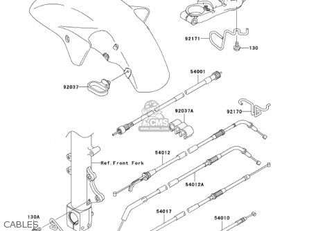 CABLES - ZX1200C1 ZZR1200 2002 USA CALIFORNIA CANADA
