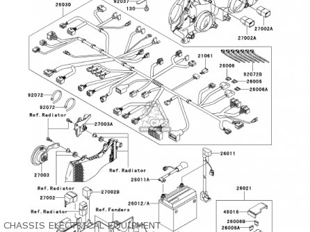 CHASSIS ELECTRICAL EQUIPMENT - ZX1200C1 ZZR1200 2002 USA CALIFORNIA CANADA