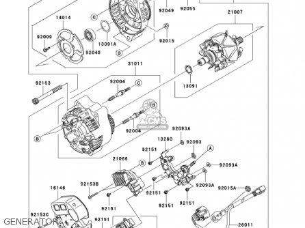 GENERATOR - ZX1200C1 ZZR1200 2002 USA CALIFORNIA CANADA