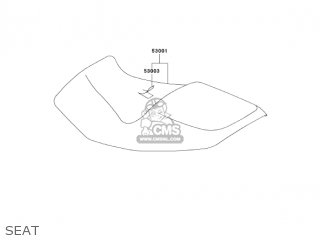 SEAT - ZX1200C2 ZZR1200 2003 USA CALIFORNIA CANADA