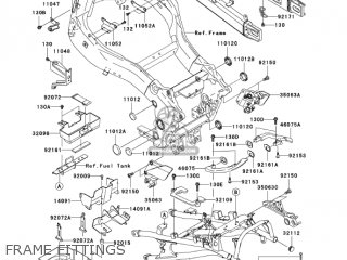 FRAME FITTINGS - ZX1200C2 ZZR1200 2003 USA CALIFORNIA CANADA