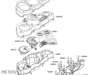 METER(S) - ZX1200C2 ZZR1200 2003 USA CALIFORNIA CANADA