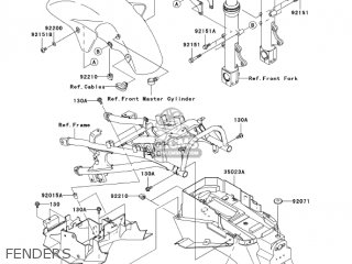 FENDERS - ZX1200C2 ZZR1200 2003 USA CALIFORNIA CANADA