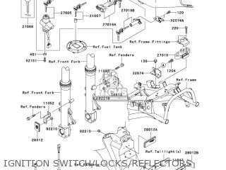 IGNITION SWITCH/LOCKS/REFLECTORS - ZX1200C3 ZZR1200 2004 USA CALIFORNIA CANADA