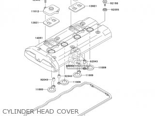 CYLINDER HEAD COVER - ZX1200C3 ZZR1200 2004 USA CALIFORNIA CANADA