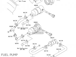 FUEL PUMP - ZX1200C3 ZZR1200 2004 USA CALIFORNIA CANADA