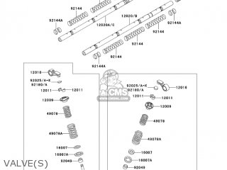 VALVE(S) - ZX1200C3 ZZR1200 2004 USA CALIFORNIA CANADA