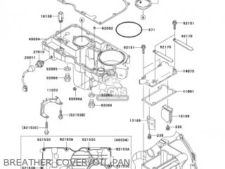BREATHER COVER/OIL PAN - ZX1200C4 ZZR1200 2005 USA CALIFORNIA CANADA