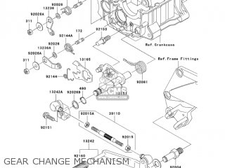 GEAR CHANGE MECHANISM - ZX1200C4 ZZR1200 2005 USA CALIFORNIA CANADA