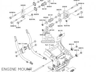 ENGINE MOUNT - ZX1200C4 ZZR1200 2005 USA CALIFORNIA CANADA