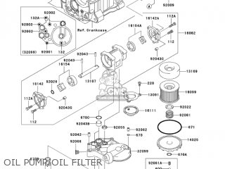 OIL PUMP/OIL FILTER - ZX1200C4 ZZR1200 2005 USA CALIFORNIA CANADA