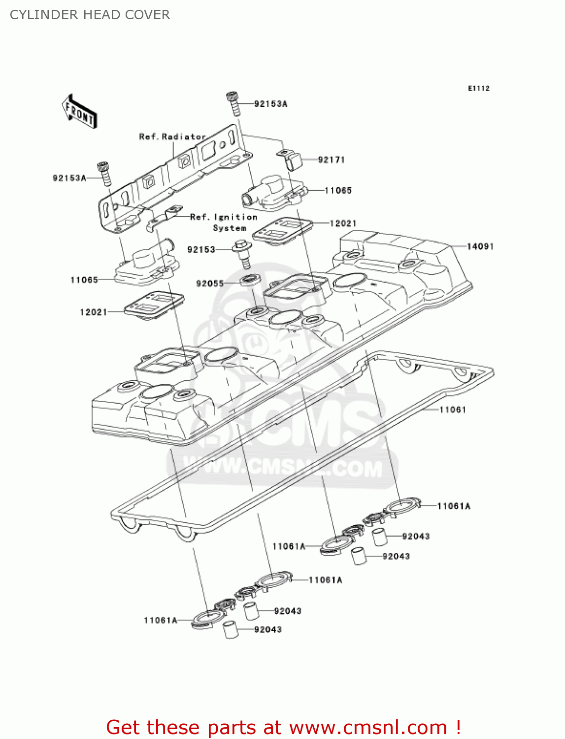 CYLINDER HEAD COVER ZX1400A6F NINJA ZX14 2006 USA CALIFORNIA CANADA