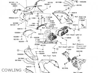 COWLING - ZX1400A6F NINJA ZX14 2006 USA CALIFORNIA CANADA