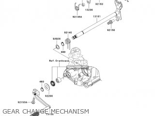 GEAR CHANGE MECHANISM - ZX1400A6F NINJA ZX14 2006 USA CALIFORNIA CANADA