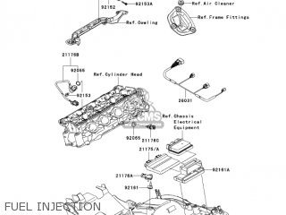 FUEL INJECTION - ZX1400A6F NINJA ZX14 2006 USA CALIFORNIA CANADA