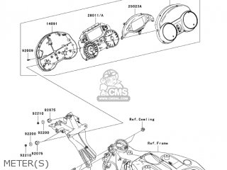 METER(S) - ZX1400A6F NINJA ZX14 2006 USA CALIFORNIA CANADA