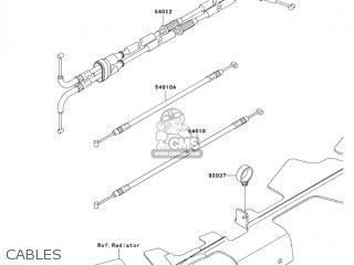 CABLES - ZX1400A6F NINJA ZX14 2006 USA CALIFORNIA CANADA