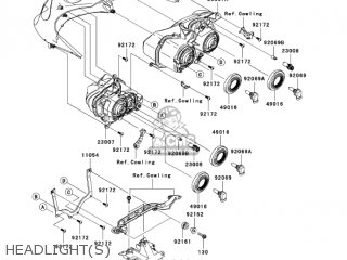 HEADLIGHT(S) - ZX1400A6F NINJA ZX14 2006 USA CALIFORNIA CANADA