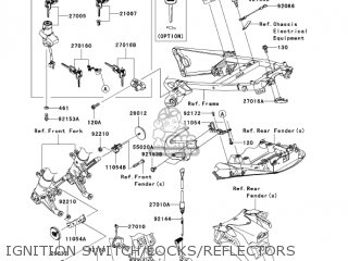IGNITION SWITCH/LOCKS/REFLECTORS - ZX1400A6F NINJA ZX14 2006 USA CALIFORNIA CANADA