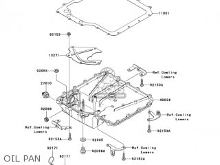 OIL PAN - ZX1400A6F NINJA ZX14 2006 USA CALIFORNIA CANADA