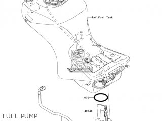 FUEL PUMP - ZX1400A7F NINJA ZX14 2007 USA CALIFORNIA CANADA